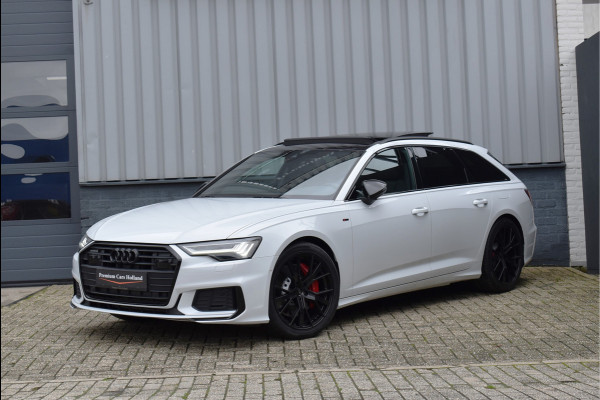 Audi A6 Avant 55 TFSI e Quattro 367 Pk Pano Carbon Memory Matrix Leder/Alcantara Keyless Camera ACC 20 inch S6 Black Ed