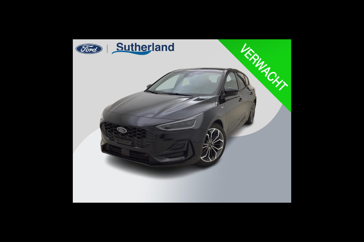 Ford Focus 1.0 EcoBoost Hybrid ST Line X 125pk | Driver Assistance Pack | Winterpack | Matrix LED | Head up Display | Panorama Dak | Trekhaak Afneembaar | AGR Stoel | 18 inch Velgen | Verlengde Fabrieksgarantie tot 10-2028