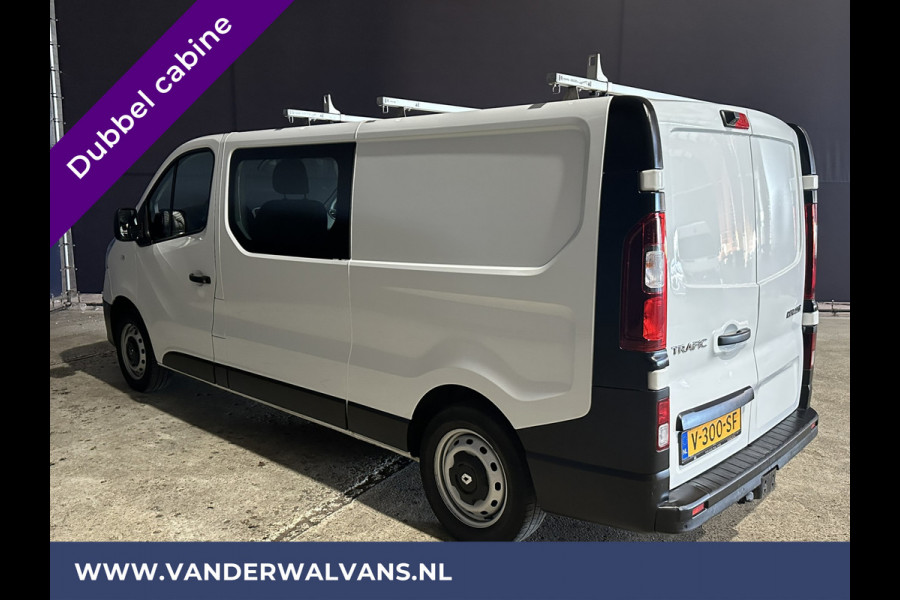 Renault Trafic 1.6 dCi 126pk **BPM VRIJ voor de Ondernemer** L2H1 Dubbele Cabine Euro6 Airco | Navigatie | Camera Cruisecontrol, Parkeersensoren, Dakdragers, 5-Zits