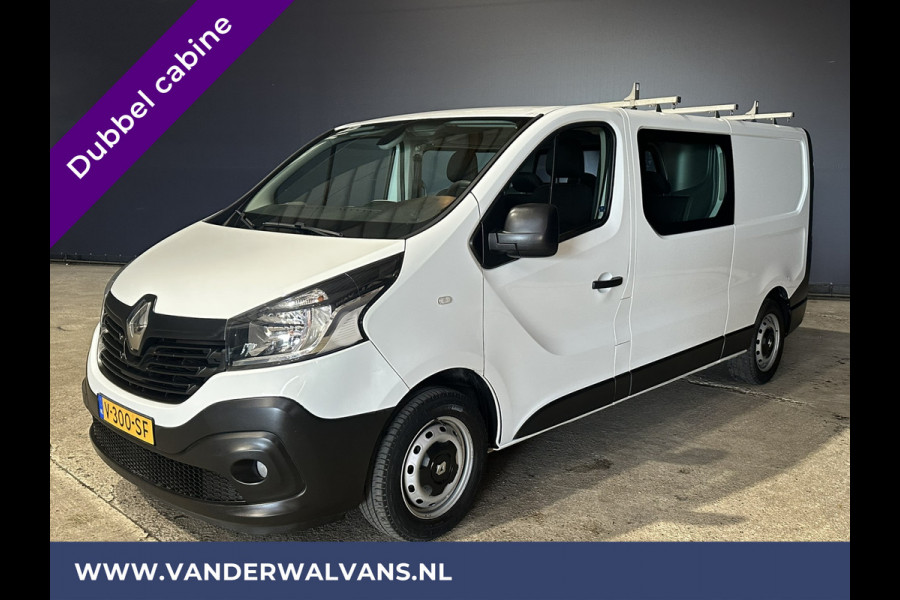 Renault Trafic 1.6 dCi 126pk **BPM VRIJ voor de Ondernemer** L2H1 Dubbele Cabine Euro6 Airco | Navigatie | Camera Cruisecontrol, Parkeersensoren, Dakdragers, 5-Zits