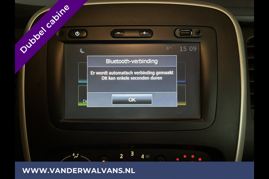 Renault Trafic 1.6 dCi 126pk **BPM VRIJ voor de Ondernemer** L2H1 Dubbele Cabine Euro6 Airco | Navigatie | Camera Cruisecontrol, Parkeersensoren, Dakdragers, 5-Zits