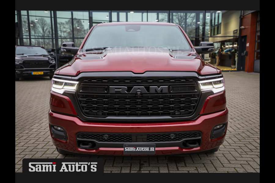 Dodge Ram 1500 LIMITED NIGHT 540PK 706 Nm 2025 | HIGH OUTPUT | XB9 | MASSAGE | BOM VOL | CREW CAB | DUBBELE CABINE | GRIJSKENTEKEN | DE MEEST LUXUEUZE en BEGEERDE Pick-up | VOORRAAD NR 2301 - 7424