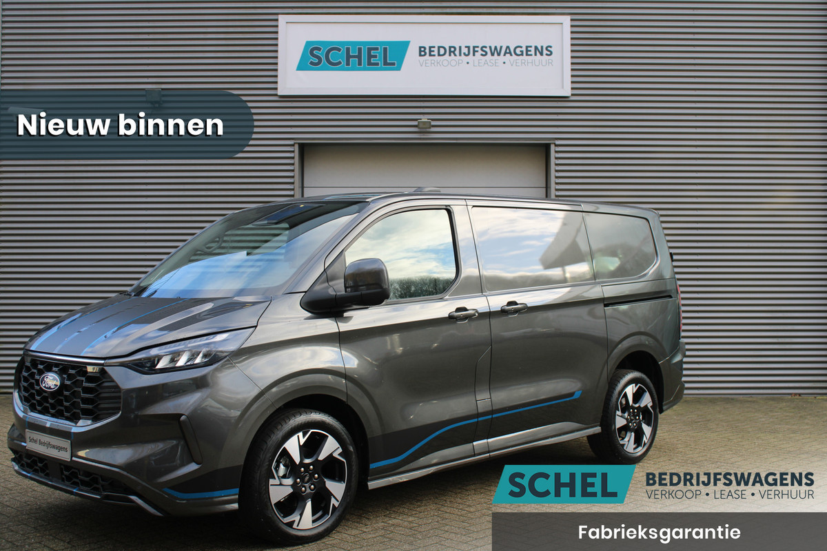 Ford Transit Custom 300 2.0 TDCI L1H1 Sport 170pk - 2x Schuifdeur - 19" LM velgen - ACC - Blind spot - Navi - Camera - Verwarmd stuur - 70l tank - R