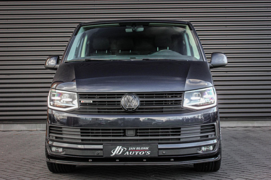 Volkswagen Transporter 2.0 TDI L1H1 4Motion Highline 199PK BLEU METALLIC / LEDEREN BEKLEDING / VERLAGING / NAVIGATIE / 3-ZITS