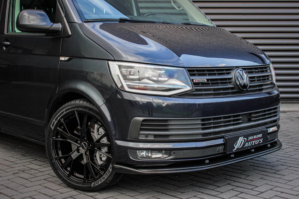 Volkswagen Transporter 2.0 TDI L1H1 4Motion Highline 199PK BLEU METALLIC / LEDEREN BEKLEDING / VERLAGING / NAVIGATIE / 3-ZITS