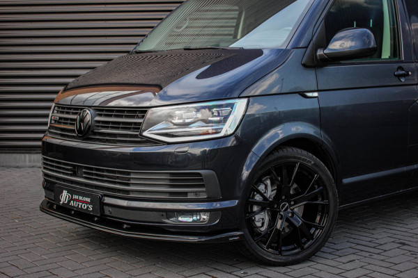 Volkswagen Transporter 2.0 TDI L1H1 4Motion Highline 199PK BLEU METALLIC / LEDEREN BEKLEDING / VERLAGING / NAVIGATIE / 3-ZITS