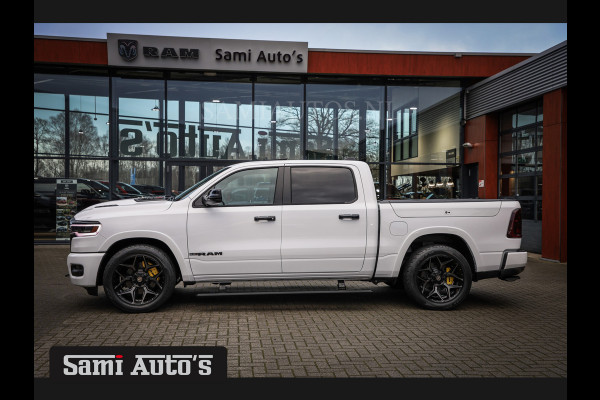 Dodge Ram 1500 LIMITED NIGHT H.O 540PK 706 Nm | XB9 | MASSAGE | BOM VOL | PWD IVORY | CREW CAB | DUBBELE CABINE | GRIJSKENTEKEN | DE MEEST LUXUEUZE en BEGEERDE Pick-up | VOORRAAD NR 2298 - 7479