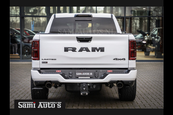 Dodge Ram 1500 LIMITED NIGHT H.O 540PK 706 Nm | XB9 | MASSAGE | BOM VOL | PWD IVORY | CREW CAB | DUBBELE CABINE | GRIJSKENTEKEN | DE MEEST LUXUEUZE en BEGEERDE Pick-up | VOORRAAD NR 2298 - 7479