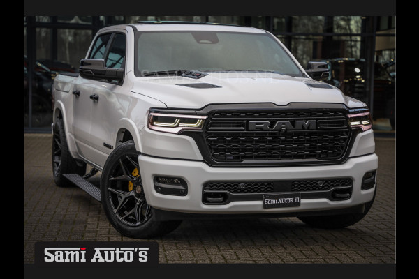 Dodge Ram 1500 LIMITED NIGHT H.O 540PK 706 Nm | XB9 | MASSAGE | BOM VOL | PWD IVORY | CREW CAB | DUBBELE CABINE | GRIJSKENTEKEN | DE MEEST LUXUEUZE en BEGEERDE Pick-up | VOORRAAD NR 2298 - 7479