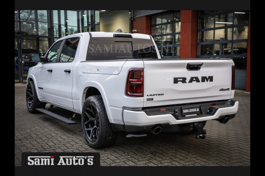 Dodge Ram 1500 LIMITED NIGHT H.O 540PK 706 Nm | XB9 | MASSAGE | BOM VOL | PWD IVORY | CREW CAB | DUBBELE CABINE | GRIJSKENTEKEN | DE MEEST LUXUEUZE en BEGEERDE Pick-up | VOORRAAD NR 2298 - 7479