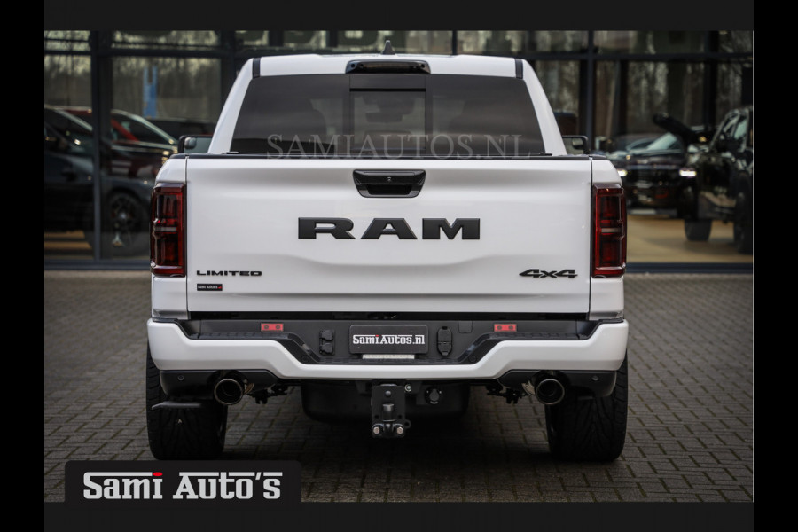 Dodge Ram 1500 LIMITED NIGHT H.O 540PK 706 Nm | XB9 | MASSAGE | BOM VOL | PWD IVORY | CREW CAB | DUBBELE CABINE | GRIJSKENTEKEN | DE MEEST LUXUEUZE en BEGEERDE Pick-up | VOORRAAD NR 2298 - 7479