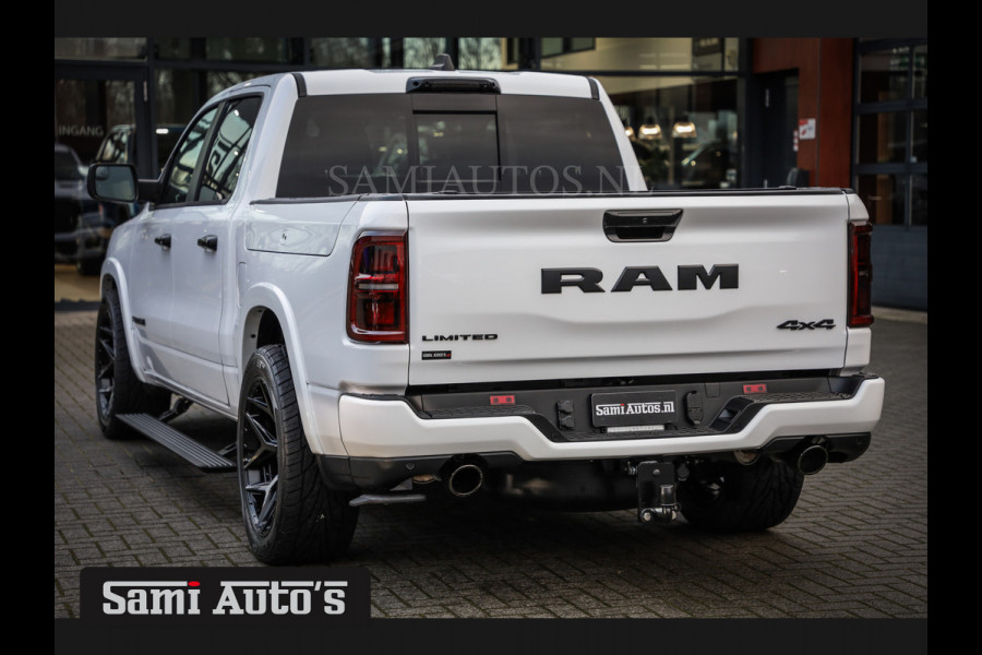 Dodge Ram 1500 LIMITED NIGHT H.O 540PK 706 Nm | XB9 | MASSAGE | BOM VOL | PW7 WHITE | CREW CAB | DUBBELE CABINE | GRIJSKENTEKEN | VOORRAAD NR 2336 - 7700