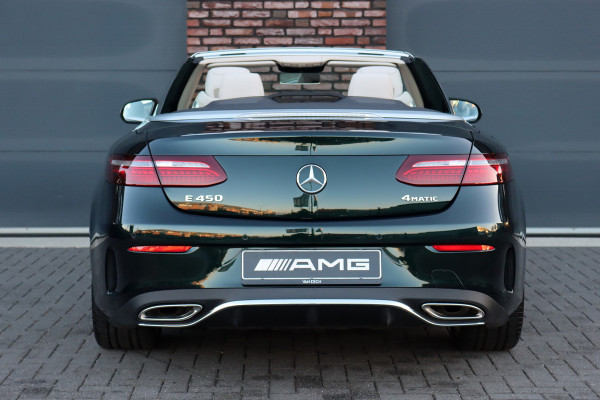 Mercedes-Benz E-Klasse Cabrio 450 4MATIC AMG Line Aut9 | Airmatic | Distronic+ | Carbon | Stoelventilatie | Verwarmd Stuurwiel | Burmester | HUD | Airscarf | Soft-Close | Memory | Massage |