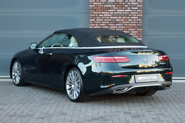 Mercedes-Benz E-Klasse Cabrio 450 4MATIC AMG Line Aut9 | Airmatic | Distronic+ | Carbon | Stoelventilatie | Verwarmd Stuurwiel | Burmester | HUD | Airscarf | Soft-Close | Memory | Massage |