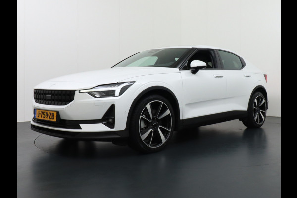 Polestar 2 AUT. 408pk Long Range Dual Motor 78kWh AutoPilot 20" Panoramadak Sleutel-loos(TelefoonSleutel) (voorverwarming)Electr.Stoelen+Ve Phone-Connect 1500kg-trekvermogen 660Nm! OnePedal drive Winterpakket Licht+Zichtpakket 61.000 nieuw!! EBD RemAssist Virtual-Cockpit digiDash Uitparkeer waarschuwing Botswaarsc.syst. Autonoom-Rem Noodrem ESP TCS Hill-Assist Lane Assist Pre-Crash-Syst. Emergency-Call Keyless Ecc tot 150kw snell