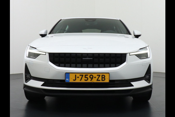 Polestar 2 AUT. 408pk Long Range Dual Motor 78kWh AutoPilot 20" Panoramadak Sleutel-loos(TelefoonSleutel) (voorverwarming)Electr.Stoelen+Ve Phone-Connect 1500kg-trekvermogen 660Nm! OnePedal drive Winterpakket Licht+Zichtpakket 61.000 nieuw!! EBD RemAssist Virtual-Cockpit digiDash Uitparkeer waarschuwing Botswaarsc.syst. Autonoom-Rem Noodrem ESP TCS Hill-Assist Lane Assist Pre-Crash-Syst. Emergency-Call Keyless Ecc tot 150kw snell