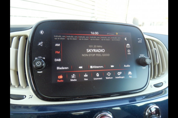 Fiat 500 1.2 Lounge | Apple Carpl. /Andr. Auto | Navigatie | Pdc |