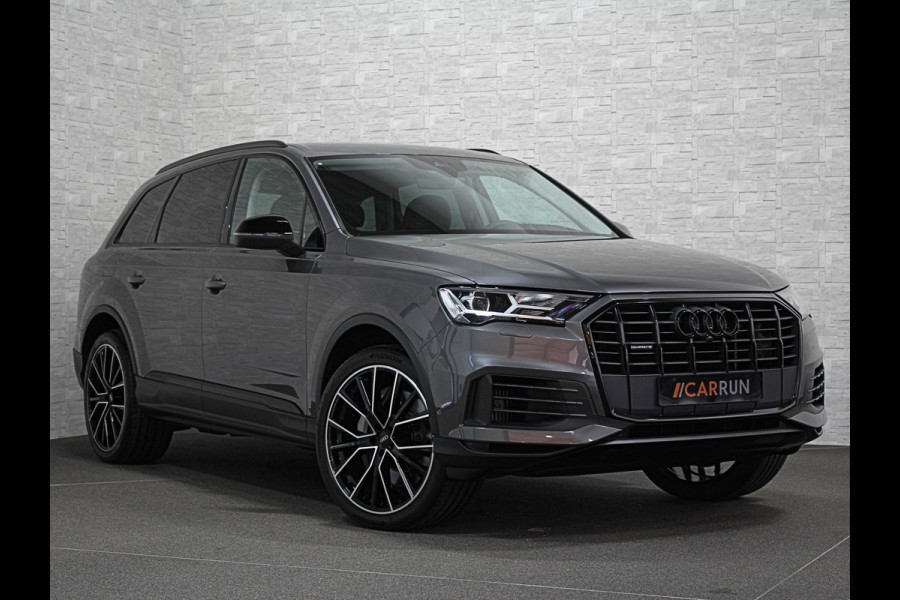 Audi Q7 55 V6 381pk Hybride Quattro | Head-Up | Leder | Dodehoek | Virtual-Cockpit | LED | Elek. Stoelen | Standkachel | Camera | Stoelverwarming | 3-Zone Clima | Draadloos Laden | Park-Assist |