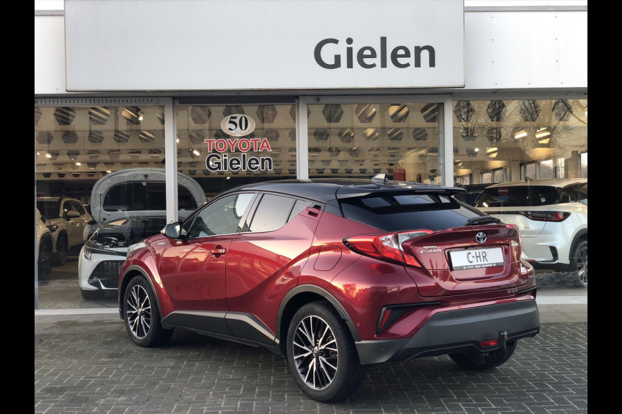 Toyota C-HR 1.8 Hybrid Style Bi-Tone | Leer, JBL, Trekhaak, Navigatie, Dodehoekherkenning, Stoelverwarming, Parkeersensoren