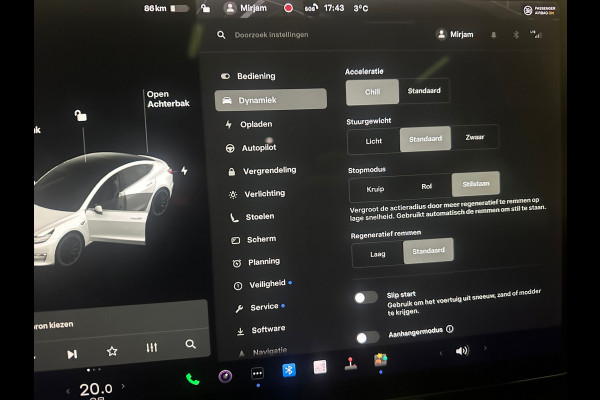 Tesla Model 3 Standard RWD Plus 60 kWh TREKHAAK  20 INCH