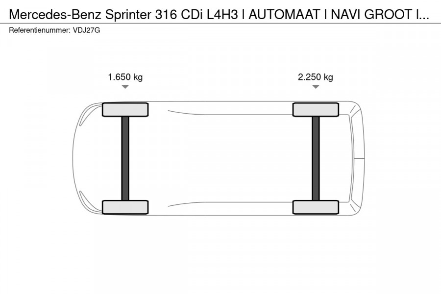 Mercedes-Benz Sprinter 316 CDi L4H3 l AUTOMAAT l NAVI GROOT l 360 CAMERA l TREKHAAK