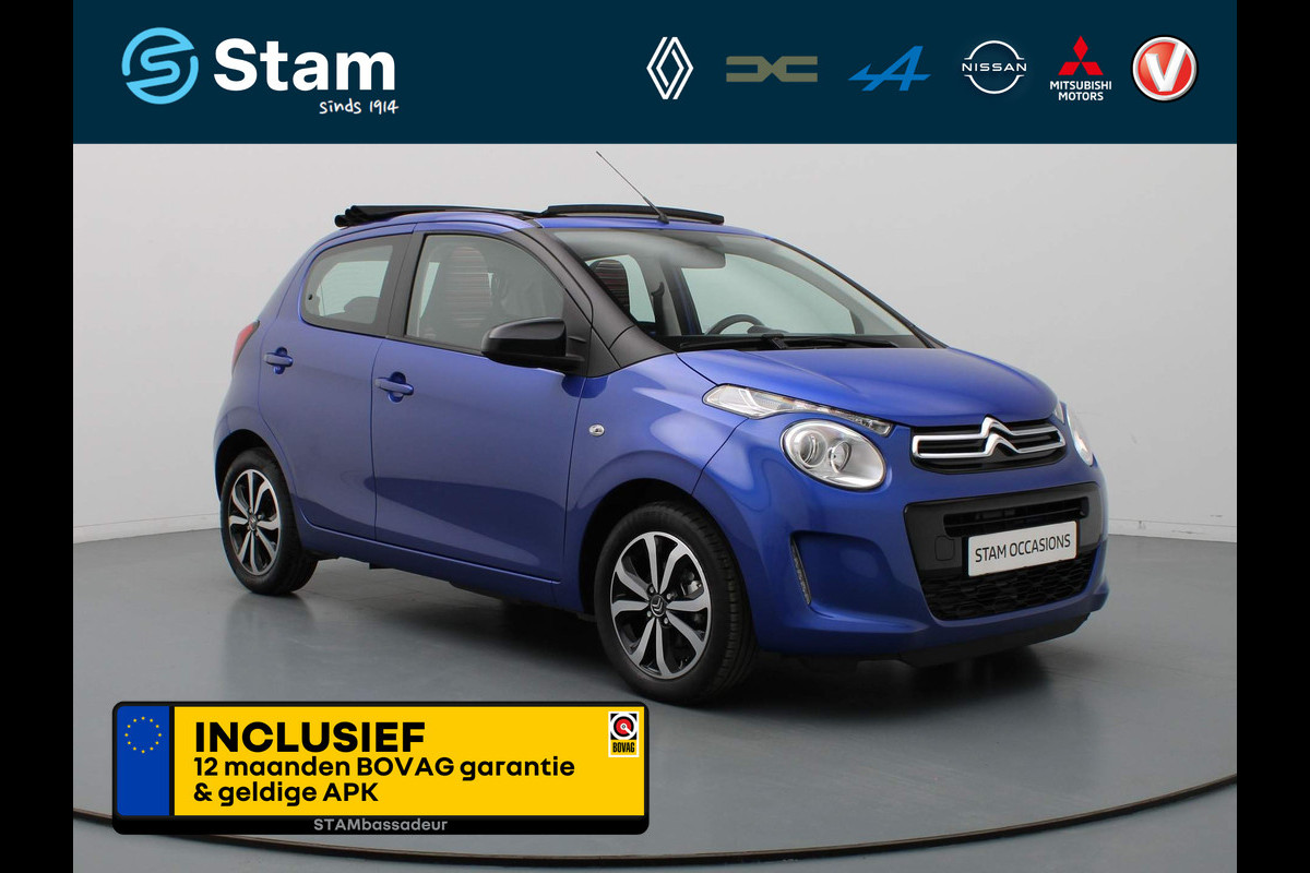 Citroën C1 73pk VTi Airscape Shine Airco | Camera | Carplay | Stoffen vouwdak