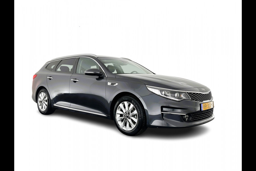 Kia Optima Sportswagon 1.7 CRDi ComfortPlusLine Aut. *NAVI-FULLMAP | 1/2LEATHER | COMFORT-SEATS | CAMERA | KEYLESS | 17''ALU | ECC | PDC | CRUISE*