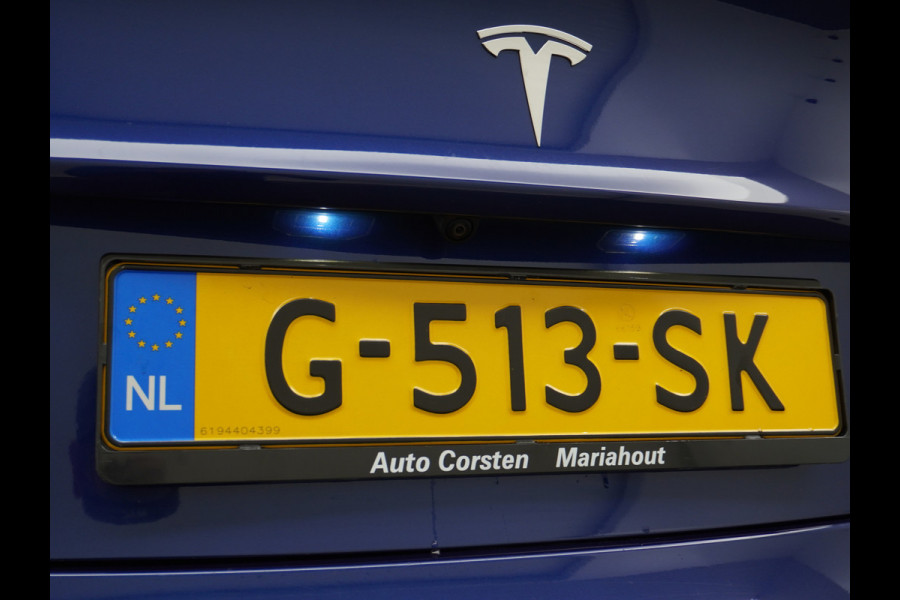 Tesla Model 3 SR+60kWh 326PK AutoPilot FSD-v.b Premium-Luidsprekers Leer PanoDak Adaptive cruise 18" Camera's Elektr.-Stuur+Stoelen+Spiegels+G Ecc Navigatiesysteem full map LED-a+v Comfortstoel(en) ACC Dual-ECC DAB Voorverwarmen interieur via App Keyless via Telefoonsleutel One-Pedal-Drive Orig. nlse auto  1e eigenaar