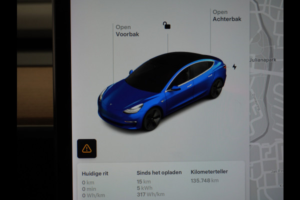 Tesla Model 3 SR+60kWh 326PK AutoPilot FSD-v.b Premium-Luidsprekers Leer PanoDak Adaptive cruise 18" Camera's Elektr.-Stuur+Stoelen+Spiegels+G Ecc Navigatiesysteem full map LED-a+v Comfortstoel(en) ACC Dual-ECC DAB Voorverwarmen interieur via App Keyless via Telefoonsleutel One-Pedal-Drive Orig. nlse auto  1e eigenaar