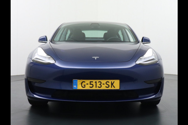 Tesla Model 3 SR+60kWh 326PK AutoPilot FSD-v.b Premium-Luidsprekers Leer PanoDak Adaptive cruise 18" Camera's Elektr.-Stuur+Stoelen+Spiegels+G Ecc Navigatiesysteem full map LED-a+v Comfortstoel(en) ACC Dual-ECC DAB Voorverwarmen interieur via App Keyless via Telefoonsleutel One-Pedal-Drive Orig. nlse auto  1e eigenaar