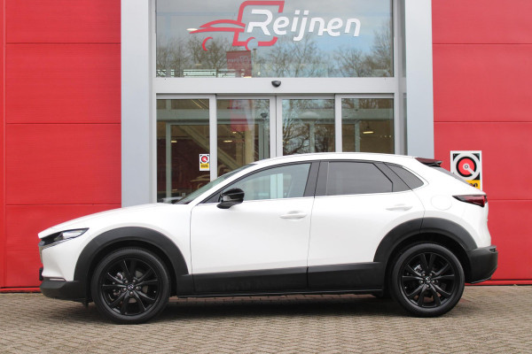 Mazda CX-30 2.0 e-SkyActiv-G M 150PK AUTOMAAT Hybrid HOMURA | HEAD UP DISPLAY | NAVIGATIE | ELEKTRISCHE ACHTERKLEP | DODEHOEK DETECTIE | APPLE CARPLAY/ANDROID AUTO | STOEL VERWARMING | ADAPTIVE CRUISE CONTROL | CLIMATE CONTROL | LICHTMETALEN VELGEN BLACK | GETINTE RUITEN |