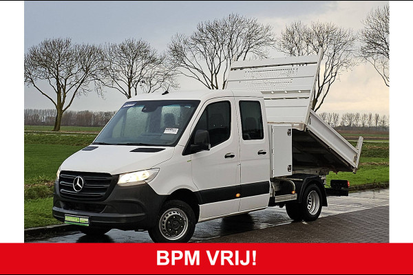 Mercedes-Benz Sprinter 514 Dubbel Cabine Kipper Kist Airco Mbux Dubbellucht Euro6 Trekhaak!