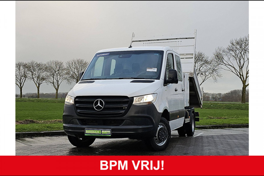 Mercedes-Benz Sprinter 514 Dubbel Cabine Kipper Kist Airco Mbux Dubbellucht Euro6 Trekhaak!