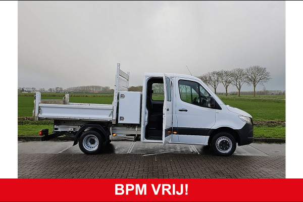 Mercedes-Benz Sprinter 514 Dubbel Cabine Kipper Kist Airco Mbux Dubbellucht Euro6 Trekhaak!