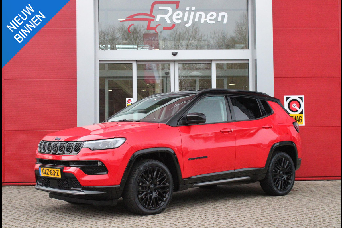 Jeep Compass 4xe SUMMIT 240PK PHEV AUTOMAAT | NAVIGATIE 10,25 "TOUCHSCREEN | APPLE CARPLAY/ANDROID AUTO | 360° CAMERA | DODEHOEK DETECTIE |ALPINE PREMIUM AUDIO | DAB+ RADIO | CLIMATE CONTROL | 19"GLOSS BLACK LICHTMETALEN VELGEN | ADAPTIVE / CRUISE CONTROL | DIGITAAL INSTRUMENTENPANEEL | LEDEREN BEKLEDING | VOORSTOELEN VERWARMD | STUUR VERWARMING ||ELEKTRISCH BEDIENBARE ACHTERKLEP | FULL LED KOPLAMPEN | LED MISTLAMPEN / BOCHTVERLICHTING | KEYLESS ENTRY & START | DRAADLOOS LADEN |