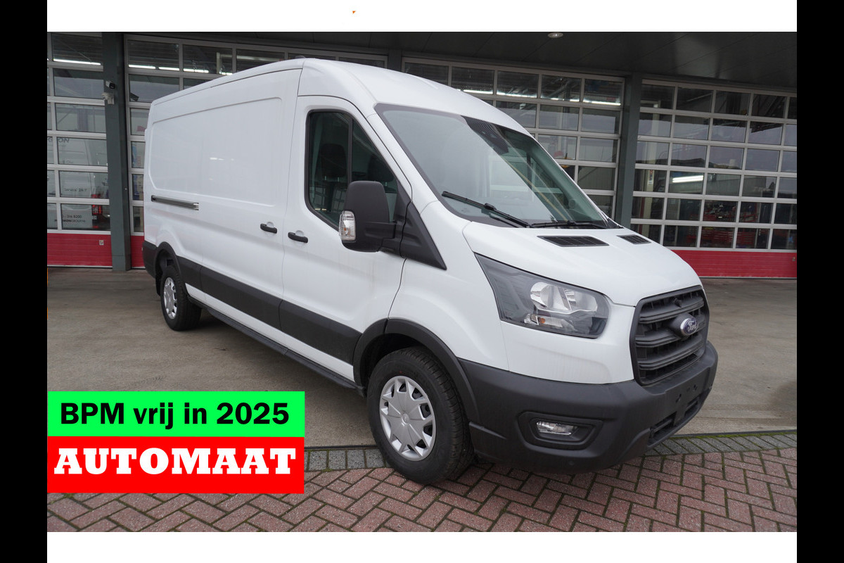 Ford Transit 350L 2.0 TDCI 165PK L3H2 Trend RWD Automaat Nr. V130 | Airco | Cruise | Camera | Trekhaak 3.500KG | Standkachel