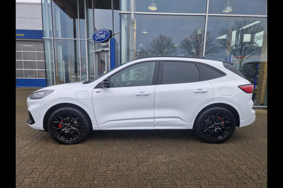 Ford Kuga 2.5 PHEV ST-Line X | Black Pack; 20 inch zwarte LMV ,zwart dak,spiegels en spoiler,rode remklauwen | Panoramadak | Adapt.cruise control | Winter Pack | Head up Display | Adaptieve koplampen | Draadloos opladen