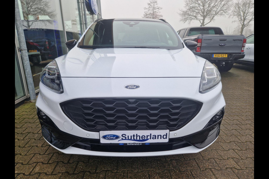 Ford Kuga 2.5 PHEV ST-Line X | Black Pack; 20 inch zwarte LMV ,zwart dak,spiegels en spoiler,rode remklauwen | Panoramadak | Adapt.cruise control | Winter Pack | Head up Display | Adaptieve koplampen | Draadloos opladen