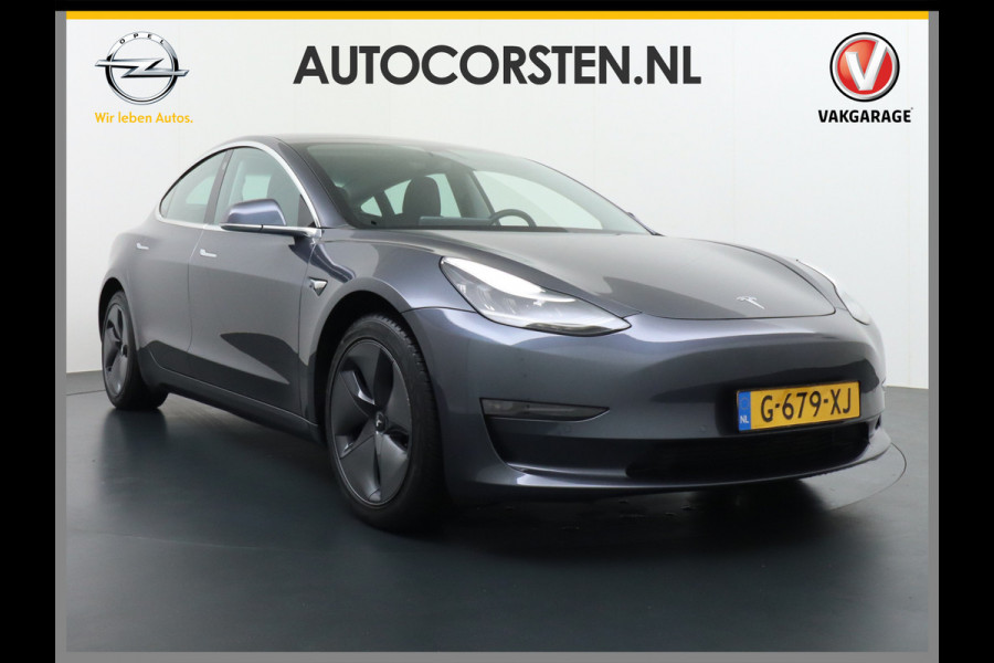 Tesla Model 3 Long Range 75kWh 463PK FSD-Full Self Driving Computer-3 Premium Audio 4wd  18" Lmv AutoPilot Panoramadak Camera's Leder Adaptive Stoel en achterbank verwarming Keyless Electr.Stoelen+Memory+Easy-Entry WiFi Origineel Nederlandse auto Grootste accu, Tot 16,5kwh thuis laden.