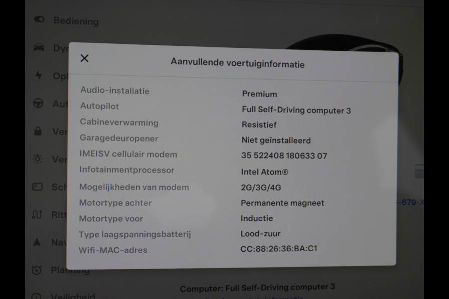 Tesla Model 3 Long Range 75kWh 463PK FSD-Full Self Driving Computer-3 Premium Audio 4wd  18" Lmv AutoPilot Panoramadak Camera's Leder Adaptive Stoel en achterbank verwarming Keyless Electr.Stoelen+Memory+Easy-Entry WiFi Origineel Nederlandse auto Grootste accu, Tot 16,5kwh thuis laden.