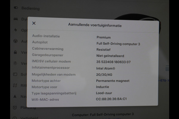 Tesla Model 3 Long Range 75kWh 463PK FSD-Full Self Driving Computer-3 Premium Audio 4wd  18" Lmv AutoPilot Panoramadak Camera's Leder Adaptive Stoel en achterbank verwarming Keyless Electr.Stoelen+Memory+Easy-Entry WiFi Origineel Nederlandse auto Grootste accu, Tot 16,5kwh thuis laden.