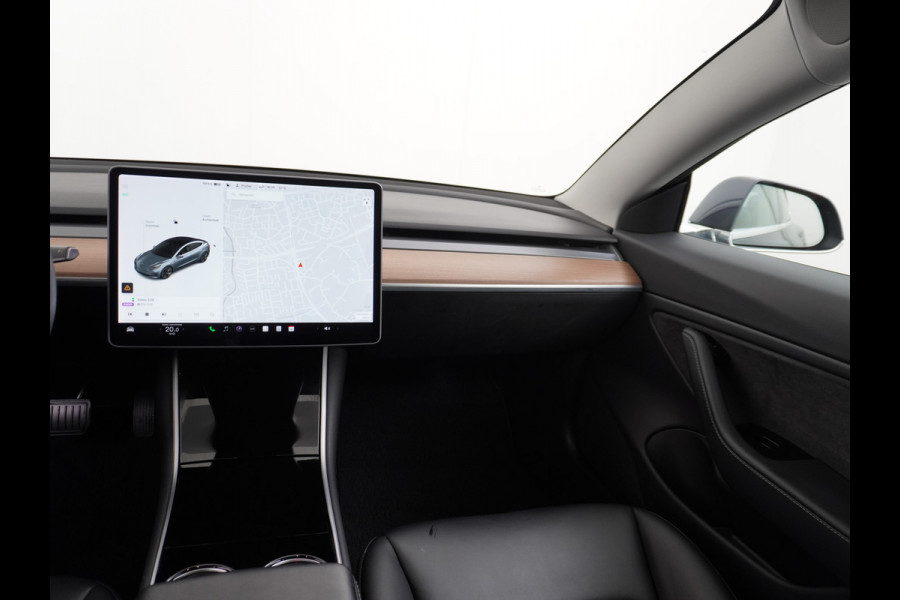 Tesla Model 3 Long Range 75kWh 463PK FSD-Full Self Driving Computer-3 Premium Audio 4wd  18" Lmv AutoPilot Panoramadak Camera's Leder Adaptive Stoel en achterbank verwarming Keyless Electr.Stoelen+Memory+Easy-Entry WiFi Origineel Nederlandse auto Grootste accu, Tot 16,5kwh thuis laden.