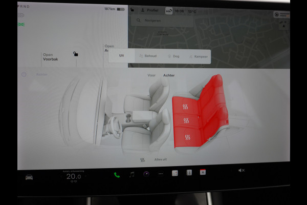 Tesla Model 3 Long Range 75kWh 463PK FSD-Full Self Driving Computer-3 Premium Audio 4wd  18" Lmv AutoPilot Panoramadak Camera's Leder Adaptive Stoel en achterbank verwarming Keyless Electr.Stoelen+Memory+Easy-Entry WiFi Origineel Nederlandse auto Grootste accu, Tot 16,5kwh thuis laden.