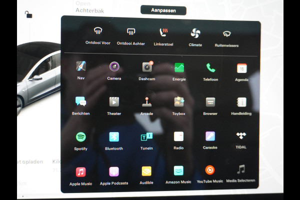 Tesla Model 3 Long Range 75kWh 463PK FSD-Full Self Driving Computer-3 Premium Audio 4wd  18" Lmv AutoPilot Panoramadak Camera's Leder Adaptive Stoel en achterbank verwarming Keyless Electr.Stoelen+Memory+Easy-Entry WiFi Origineel Nederlandse auto Grootste accu, Tot 16,5kwh thuis laden.