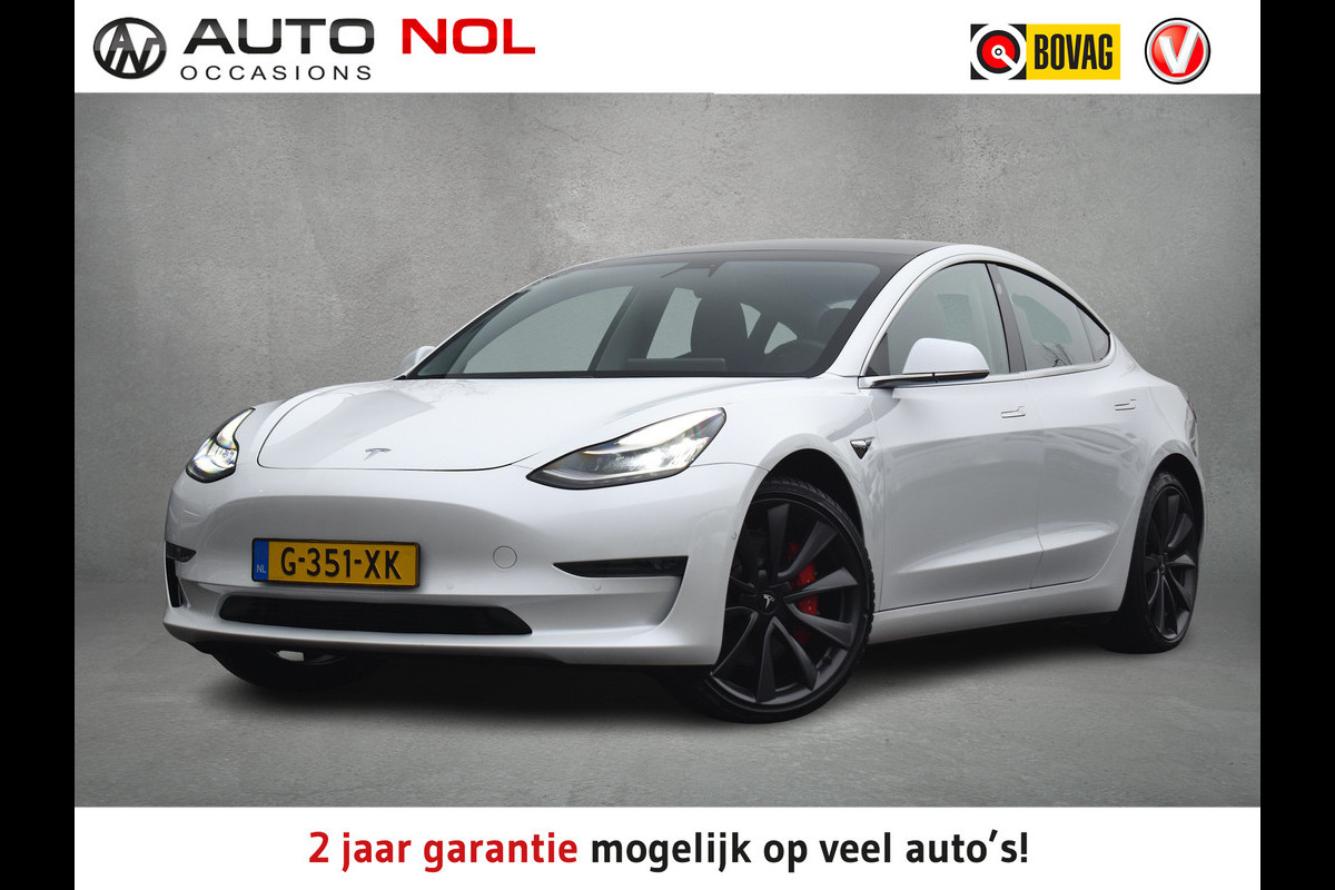 Tesla Model 3 Performance AWD 75 kWh | 513 PK | Full Self-Driving | Leer | Pano