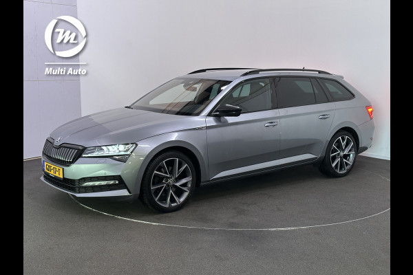 Škoda Superb Combi 1.4 TSI iV Sportline Plug In Hybrid PHEV | Alcantara Sportstoelen Memory | Trekhaak af Fabriek | Crystal LED | Canton Audio | Apple Carplay | Navigatie | DAB | Sfeerverlichting |