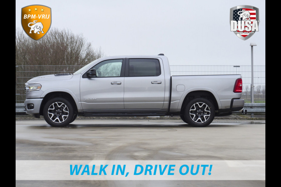 Dodge Ram | 1500 | Laramie | Sport | 3.0L I6 Hurricane | Crew Cab | 4X4 | BPM-VRIJ | Panorama | 12-inch Touchscreen | SPORT Getoonde accessoires zijn verkrijgbaar tegen meerprijs