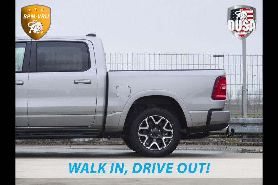 Dodge Ram | 1500 | Laramie | Sport | 3.0L I6 Hurricane | Crew Cab | 4X4 | BPM-VRIJ | Panorama | 12-inch Touchscreen | SPORT Getoonde accessoires zijn verkrijgbaar tegen meerprijs