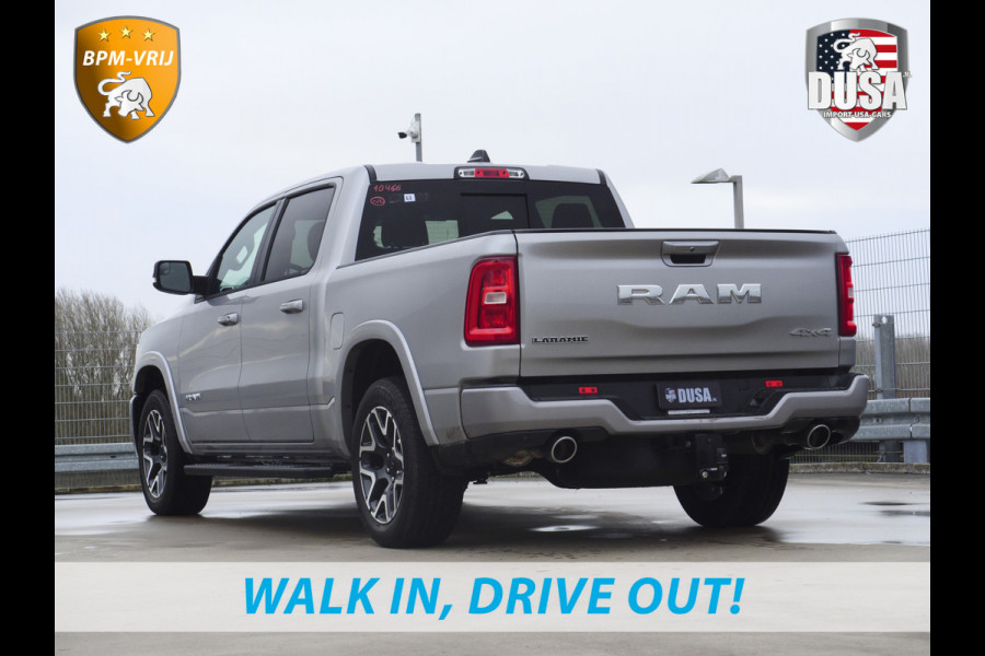 Dodge Ram | 1500 | Laramie | Sport | 3.0L I6 Hurricane | Crew Cab | 4X4 | BPM-VRIJ | Panorama | 12-inch Touchscreen | SPORT Getoonde accessoires zijn verkrijgbaar tegen meerprijs
