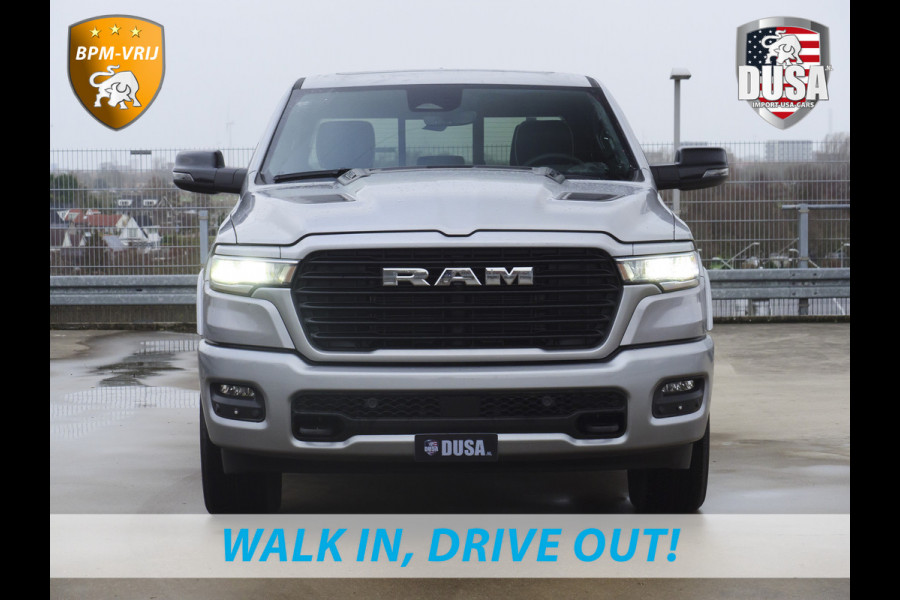 Dodge Ram | 1500 | Laramie | Sport | 3.0L I6 Hurricane | Crew Cab | 4X4 | BPM-VRIJ | Panorama | 12-inch Touchscreen | SPORT Getoonde accessoires zijn verkrijgbaar tegen meerprijs